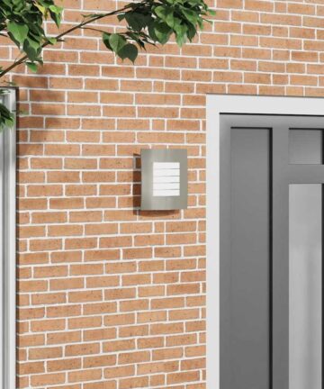Außenwandleuchte 2 Stück Silber Edelstahl IP44