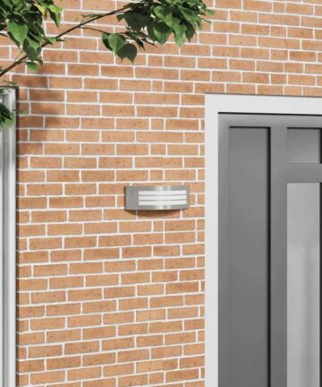 Außenwandleuchte Silber Edelstahl IP44