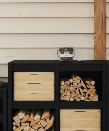Holzfarbe Schwarz 2,5 L