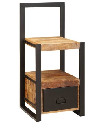 Valet Stand 40x40x90 cm Solid Rough Wood Mango
