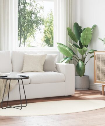 Teppich "HUARTE" Creme 120x170 cm oval