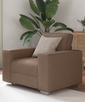 Sessel Braun 59 cm aus Stoff