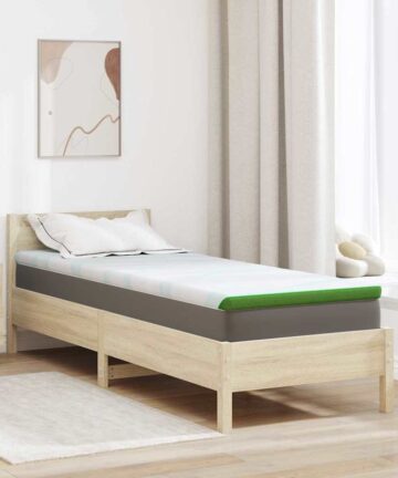 Matratzenpads Weiß und Grün 70 x 200 cm