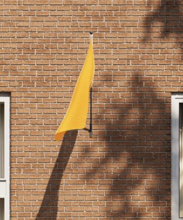 Flaggenmast Halterung für 1 Flagge zur Wandmontage aus schwarzem Metall