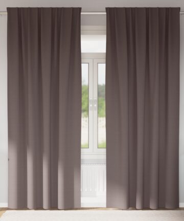 Verdunkelungsvorhänge 2 pcs Dunkelbraun 245 x 140 cm Polyester
