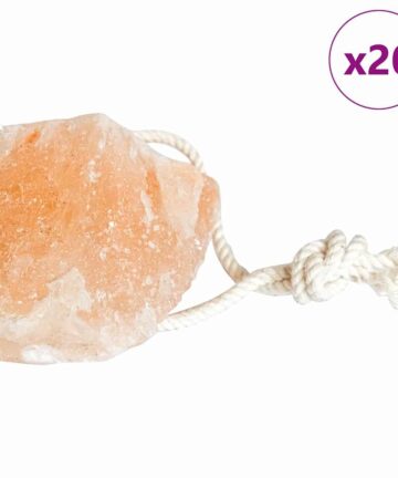 Salzlecksteine 20 Stück mit Schnüren für Nutztiere 2,5 kg Rosa