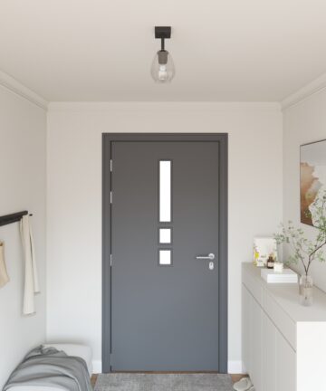 Deckenleuchten mit verstellbarem Glaslampenschirm Anthrazit E27