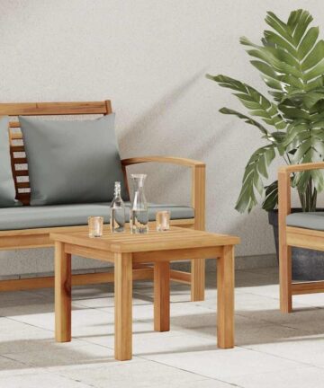 Couchtisch Braun 45 x 45 x 36 cm Massives Teakholz