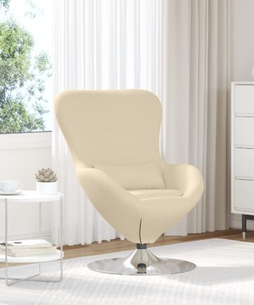 Eierstuhl Creme Stoff