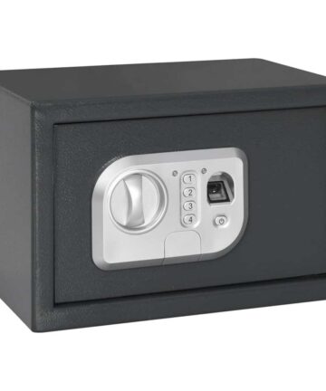 Elektronischer Digitaler Safe mit Fingerabdruckschloss 20x31x20 cm Stahl
