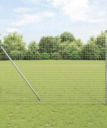 Zaunpfosten 12 pcs Silber 210 cm Galvanisierter Stahl