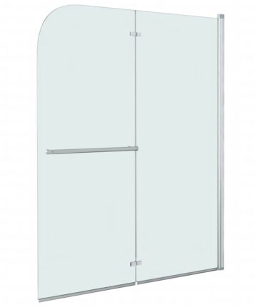 Faltbare Duschkabine 2 Paneele ESG 120 x 140 cm