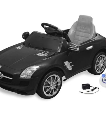 Elektrisches Aufsitzauto Mercedes Benz SLS AMG Schwarz 6 V