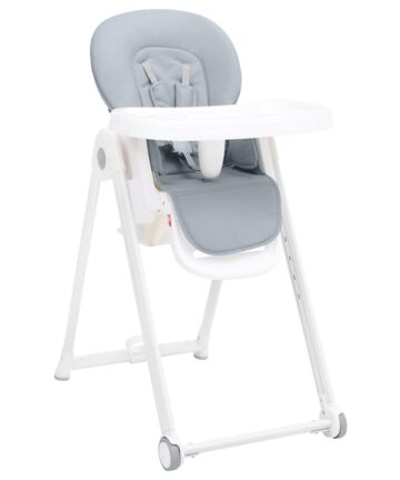 Baby-Hochstuhl Hellgrau Aluminium
