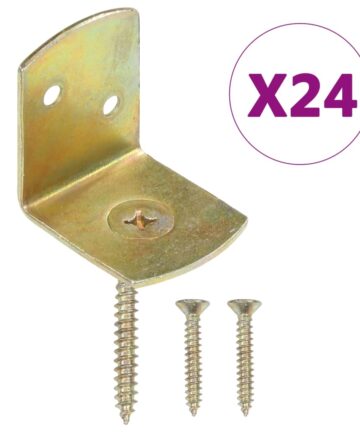 Flechtzaunhalter 24 Stk. L-Form Verzinktes Metall