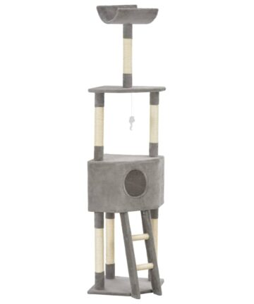 Katzen-Kratzbaum Sisal Grau 180 cm