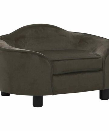 Hundesofa Dunkelgrau 67x47x36 cm Plüsch