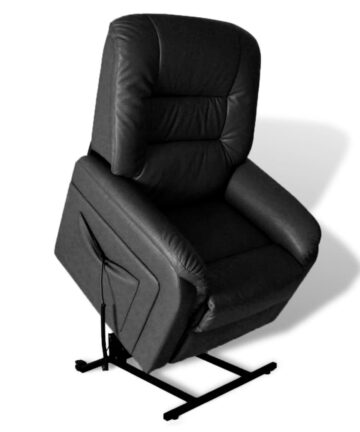 TV-Relaxsessel Schwarz Kunstleder