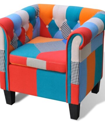Sessel mit Patchwork-Design Stoff