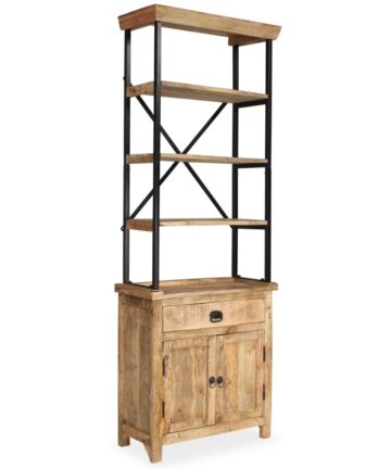 Sideboard mit Ablagen Massivholz Mango 65x30x180 cm