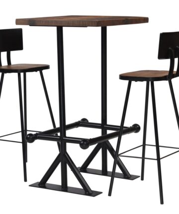 Bar-Set 3-tlg. Altholz Massiv