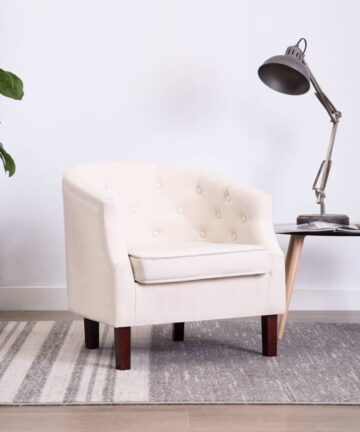 Sessel Beige Stoff