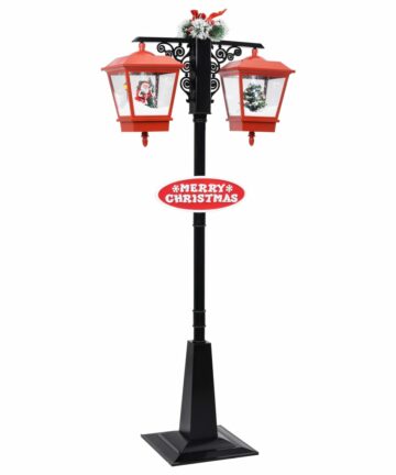 Weihnachts-Straßenlampe mit Weihnachtsmann 81 x 40 x 188 cm PVC