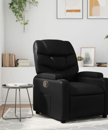 Relaxsessel Schwarz Kunstleder