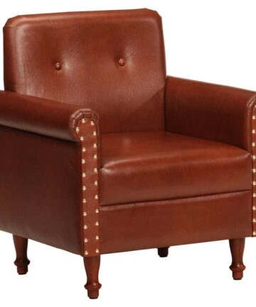 Sessel Braun Echtleder