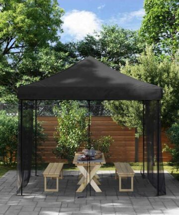 Moskitonetz 156 Mesh Schwarz 300x300x200 cm