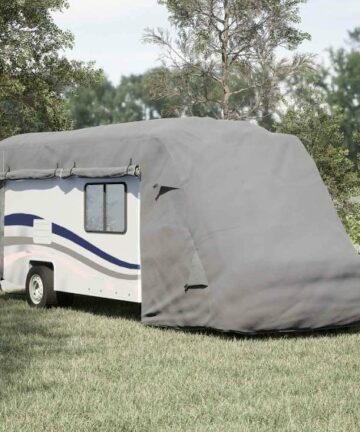 Schutzhülle für Wohnmobil Grau 660x235x275 cm Vliesstoff