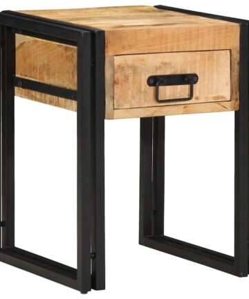 Beistelltisch Braun 40 x 40 x 50 cm massives Mangoholz