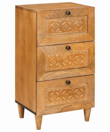 Sideboard mit Schubladen Hellbraun 33,5 x 40 x 75 cm