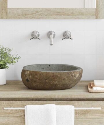 Basin Hellgrau (30-37) x (25-30) x 12 cm Flussstein