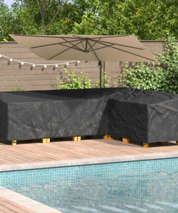 Schutzhülle für Gartenmöbel 286 x 222 x 80 cm 210D Stoff