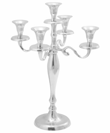 Kerzenhalter Silber 29x29x40 cm Aluminium