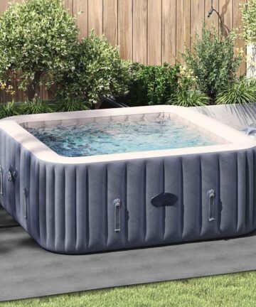 Bodenfolie für Pools Hellgrau 274 x 274 cm Vliesstoff