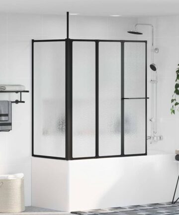Duschwand Falten Other Schwarz 120 x 70 x 137 cm Aluminium