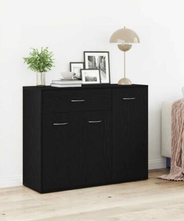 Sideboard Schwarze Eiche 88x30x70 cm Holzwerkstoff