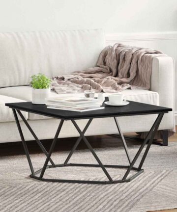Couchtisch Schwarzer Eiche 80x80x45 cm Ingenieurholz