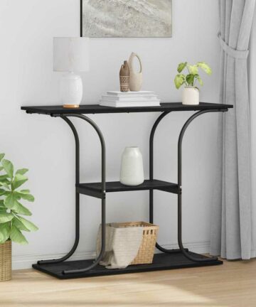 Konsolentisch Schwarze Eiche 101 x 35 x 80,5 cm Holzwerkstoff
