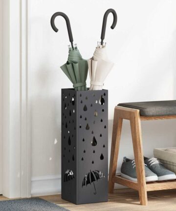 Sonnenschirmhalter Schwarz 15,5 x 15,5 x 49 cm Stahl