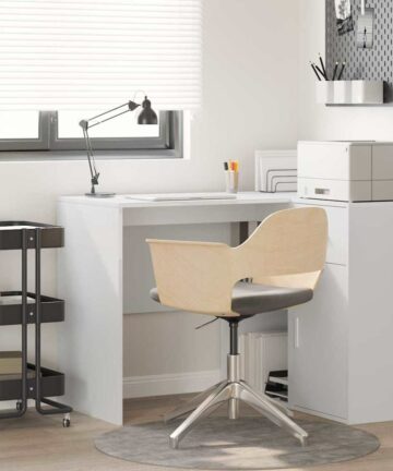 Schreibtisch mit Regal Weiß 102 x 50 x 75 cm Holzwerkstoff
