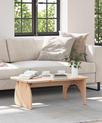Couchtisch Natur 80 x 50 x 31 cm Massivholz Kiefer