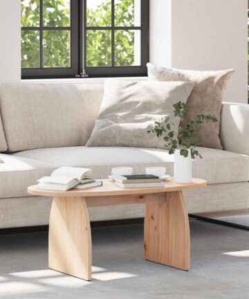 Couchtisch Natürlich 80 x 40 x 35 cm Massivkiefer