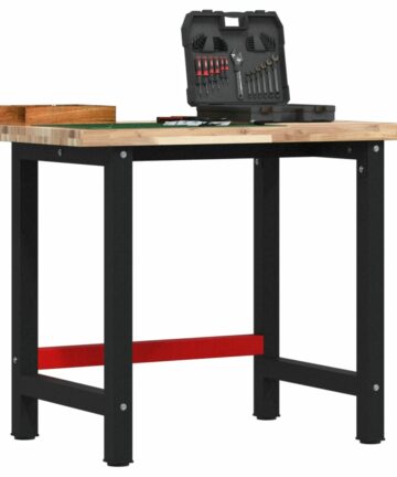 Werkbank 100x60x83 cm Massivholz Akazie Rechteckig