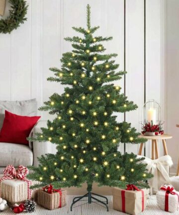 Künstlicher klappbarer Weihnachtsbaum Grün 150 cm PVC