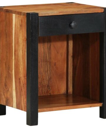 Nachttisch Braun 40 x 35 x 50 cm Akazie Massivholz