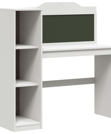 Kreidetafel Schreibtisch Weiß 120 x 45 x 118.5 cm Holzwerkstoff