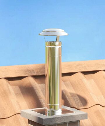 Regenabdeckung Schornstein Silber 20 x 20 x 18 cm Edelstahl